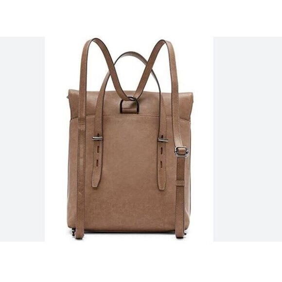 Calvin Klein Aurora Faux Leather Convertible Tote Backpack- Brown/taupe main image 5